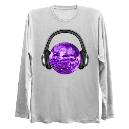 Purple Disco Ball with Headphones tiny thumbnail