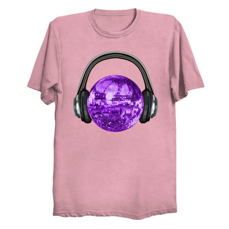 Purple Disco Ball with Headphones tiny thumbnail