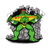 Incredible Green Superhero 80's Wrestler tiny thumbnail