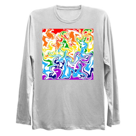 Liquid Rainbow Swirly Abstract Pattern tiny thumbnail