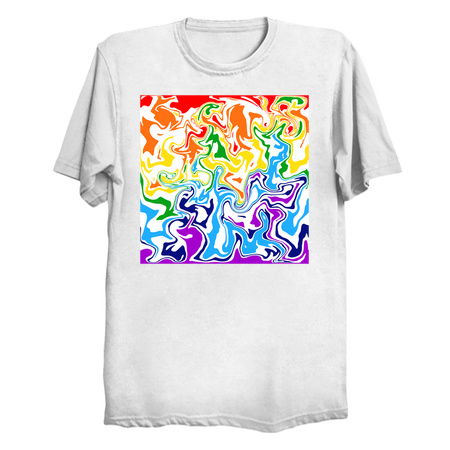 Liquid Rainbow Swirly Abstract Pattern tiny thumbnail