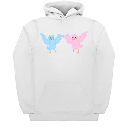 Cute Cartoon Dancing Blue and Pink Birds tiny thumbnail