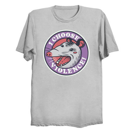 I Choose Violence Skunk Opossum by Tobe Fonseca tiny thumbnail