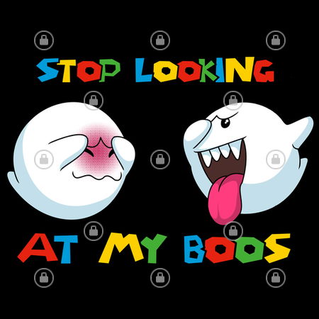 Side Facing Boos Stop Looking at my Boos - NeatoShop