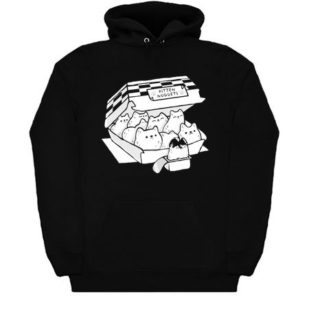 Kitten Nuggets Fast Food Cat Black and White by Tobe Fonseca tiny thumbnail