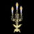 Gothic Gold Flickering Bat Candelabra tiny thumbnail