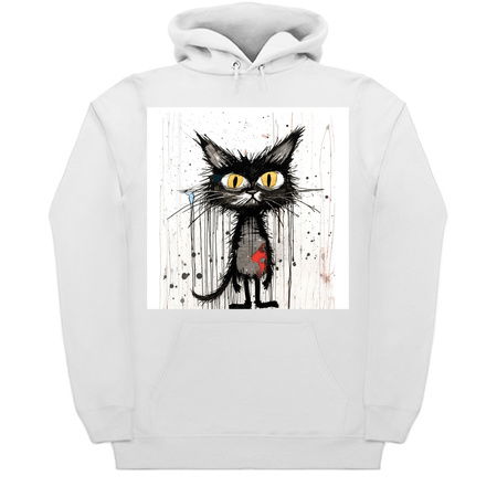 Distressed Grungy Punky Graffiti Cat Portrait I tiny thumbnail