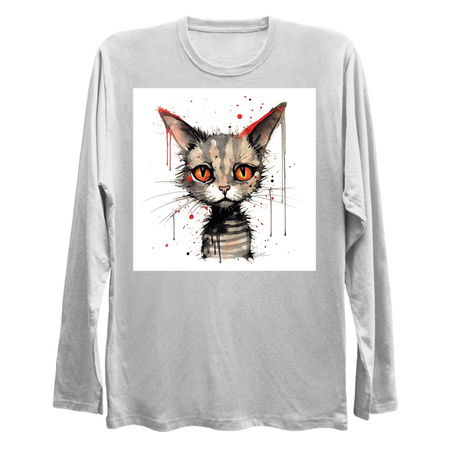 Distressed Grungy Punky Graffiti Cat Portrait II tiny thumbnail