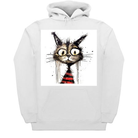 Distressed Grungy Punky Graffiti Cat Portrait V tiny thumbnail