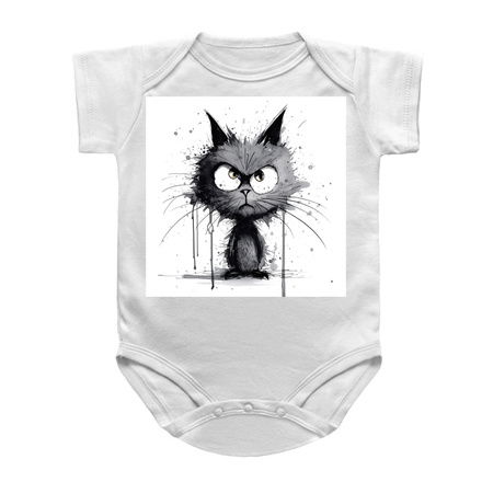 Distressed Grungy Punky Graffiti Cat Portrait VIII tiny thumbnail