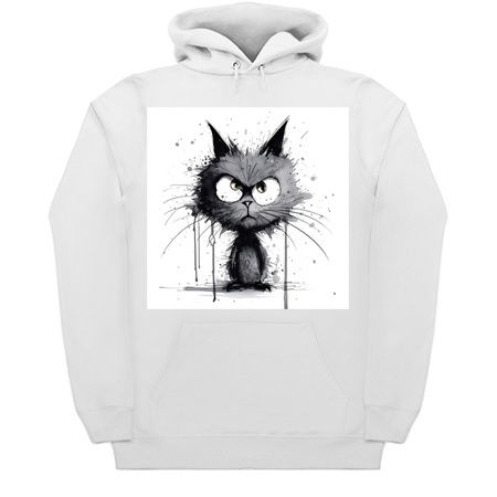 Distressed Grungy Punky Graffiti Cat Portrait VIII tiny thumbnail