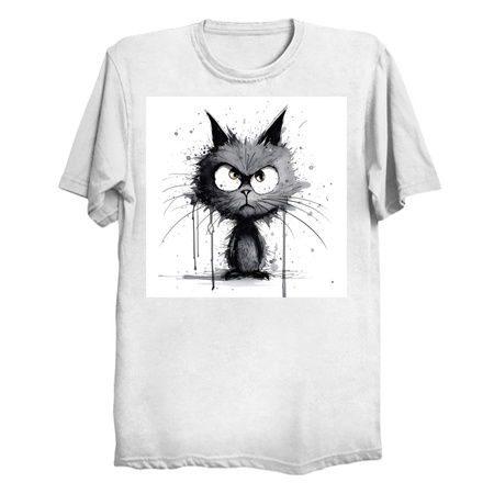 Distressed Grungy Punky Graffiti Cat Portrait VIII tiny thumbnail