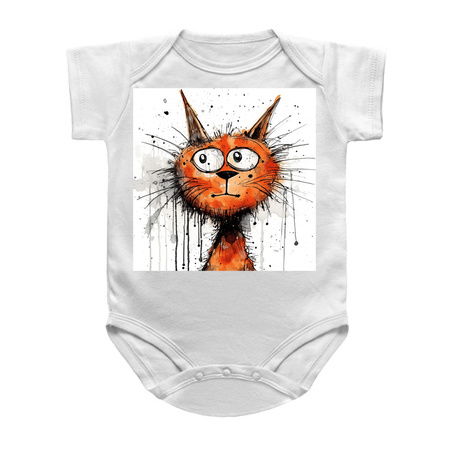 Distressed Grungy Punky Graffiti Cat Portrait IX tiny thumbnail