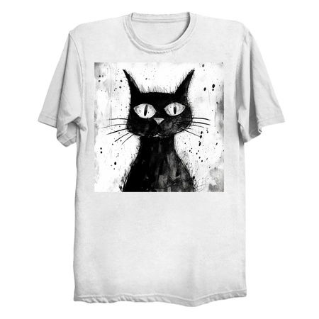 Distressed Grungy Punky Graffiti Cat Portrait X tiny thumbnail