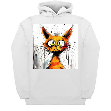 Distressed Grungy Punky Graffiti Cat Portrait XI tiny thumbnail