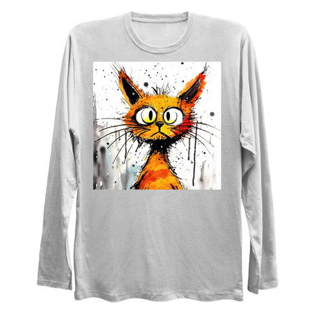 Distressed Grungy Punky Graffiti Cat Portrait XI tiny thumbnail