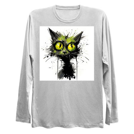 Distressed Grungy Punky Graffiti Cat Portrait XII tiny thumbnail