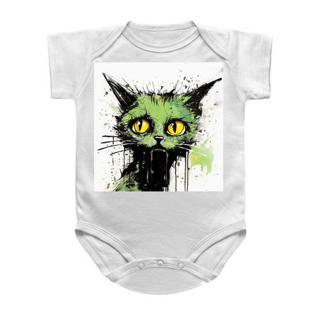 Distressed Grungy Punky Graffiti Cat Portrait XIII tiny thumbnail