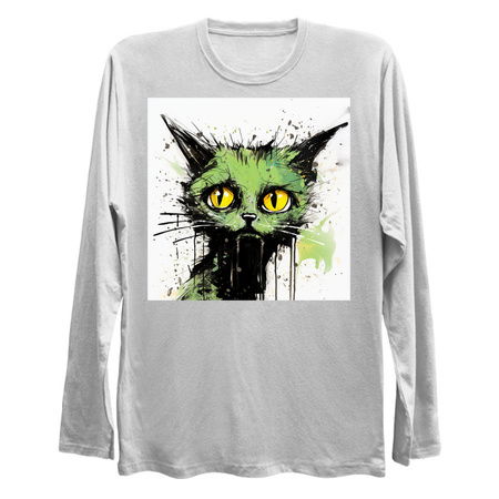 Distressed Grungy Punky Graffiti Cat Portrait XIII tiny thumbnail