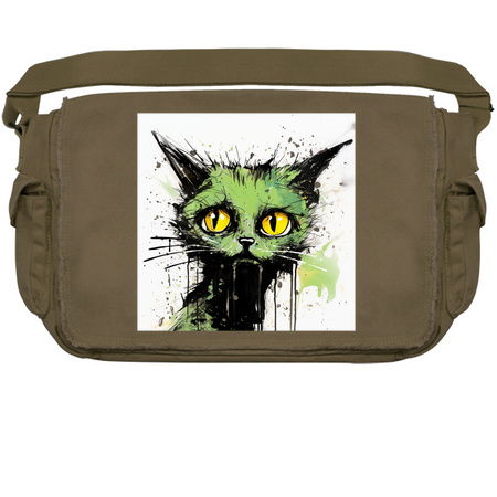 Distressed Grungy Punky Graffiti Cat Portrait XIII tiny thumbnail
