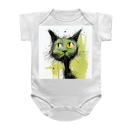 Distressed Grungy Punky Graffiti Cat Portrait XIIV tiny thumbnail