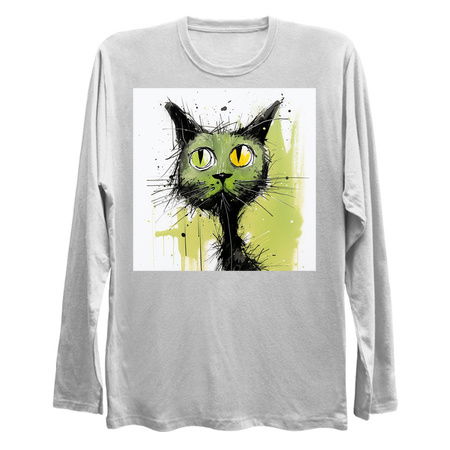 Distressed Grungy Punky Graffiti Cat Portrait XIIV tiny thumbnail