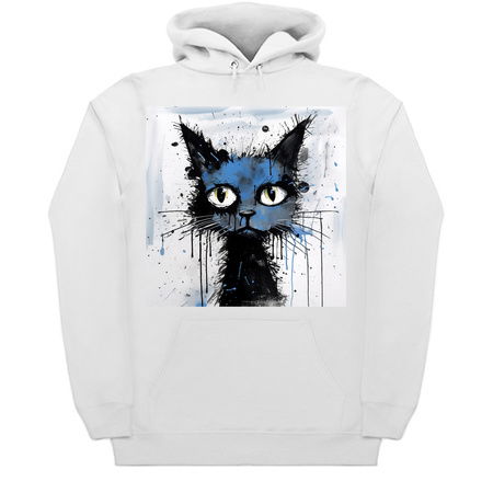 Distressed Grungy Punky Graffiti Cat Portrait XVI tiny thumbnail