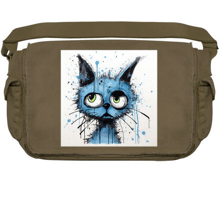 Distressed Grungy Punky Graffiti Cat Portrait XVII tiny thumbnail