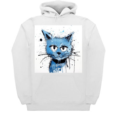 Distressed Grungy Punky Graffiti Cat Portrait XVIII tiny thumbnail