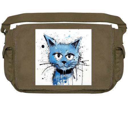 Distressed Grungy Punky Graffiti Cat Portrait XVIII tiny thumbnail
