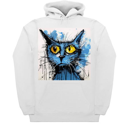 Distressed Grungy Punky Graffiti Cat Portrait XIX tiny thumbnail