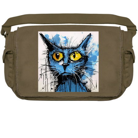 Distressed Grungy Punky Graffiti Cat Portrait XIX tiny thumbnail