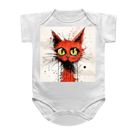 Distressed Grungy Punky Graffiti Cat Portrait XXI tiny thumbnail