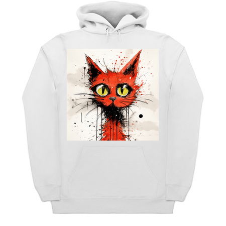 Distressed Grungy Punky Graffiti Cat Portrait XXI tiny thumbnail