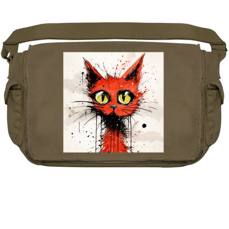 Distressed Grungy Punky Graffiti Cat Portrait XXI tiny thumbnail