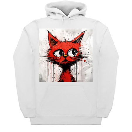 Distressed Grungy Punky Graffiti Cat Portrait XXII tiny thumbnail