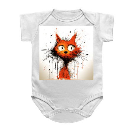 Distressed Grungy Punky Graffiti Cat Portrait XXIII tiny thumbnail