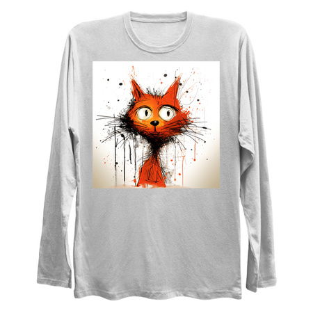 Distressed Grungy Punky Graffiti Cat Portrait XXIII tiny thumbnail