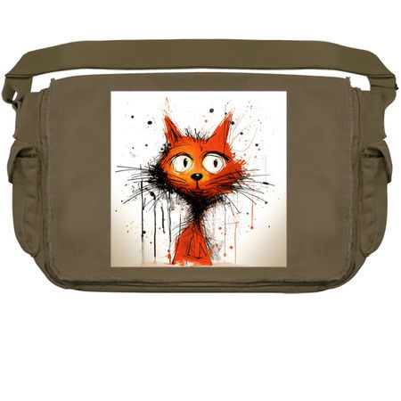 Distressed Grungy Punky Graffiti Cat Portrait XXIII tiny thumbnail