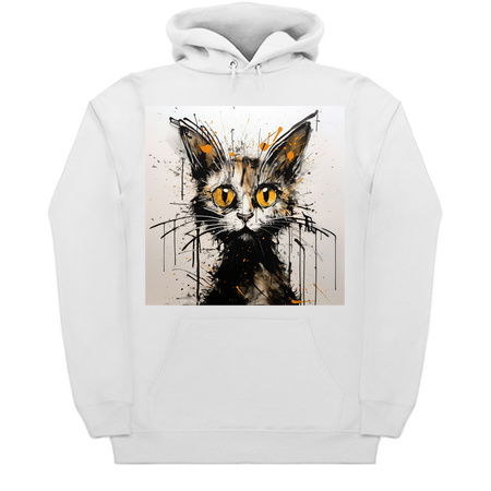 Distressed Grungy Punky Graffiti Cat Portrait XXIV tiny thumbnail