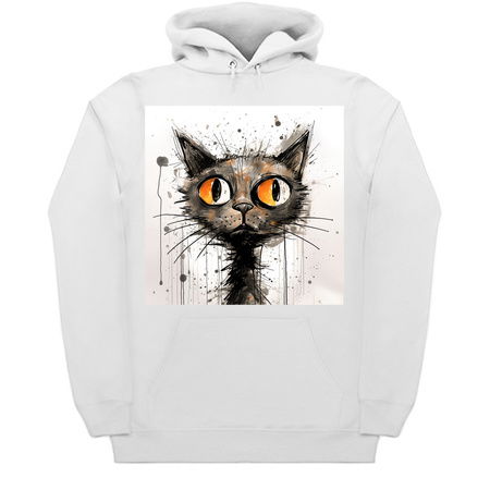 Distressed Grungy Punky Graffiti Cat Portrait XXV tiny thumbnail