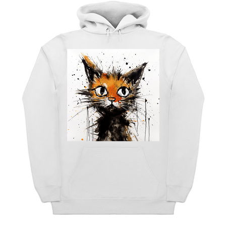 Distressed Grungy Punky Graffiti Cat Portrait XXVI tiny thumbnail