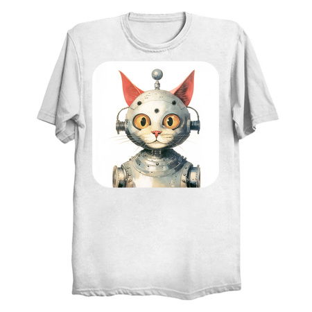 Retro Cyborg Robot Space Cat II tiny thumbnail