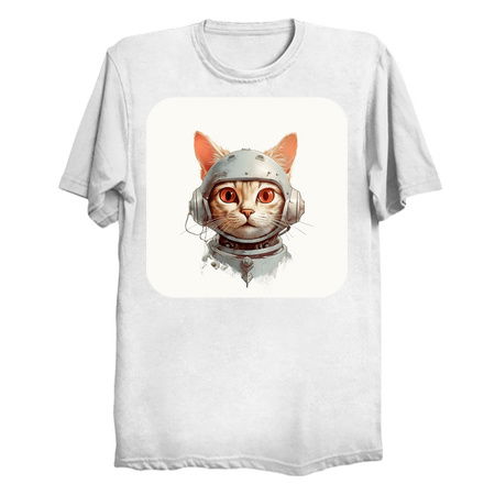 Retro Cyborg Robot Space Cat V tiny thumbnail