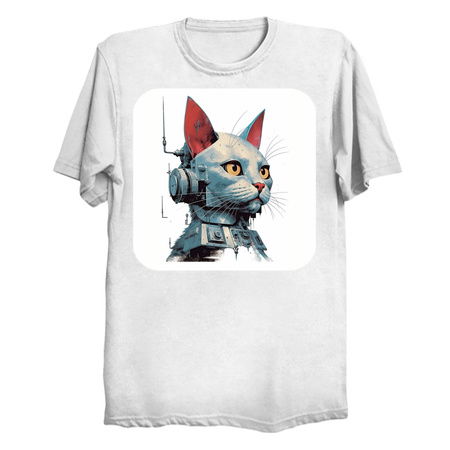 Retro Cyborg Robot Space Cat VI tiny thumbnail