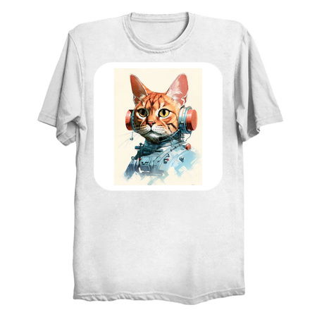 Retro Cyborg Robot Space Cat VII tiny thumbnail