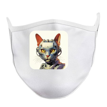 Retro Cyborg Robot Space Cat XII tiny thumbnail