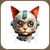 Retro Cyborg Robot Space Cat XIV tiny thumbnail