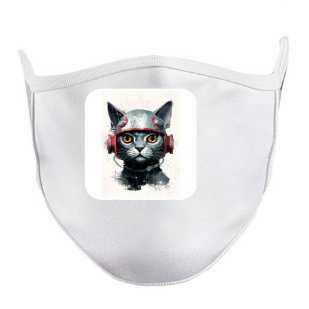 Retro Cyborg Robot Space Cat XV tiny thumbnail