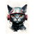 Retro Cyborg Robot Space Cat XV tiny thumbnail